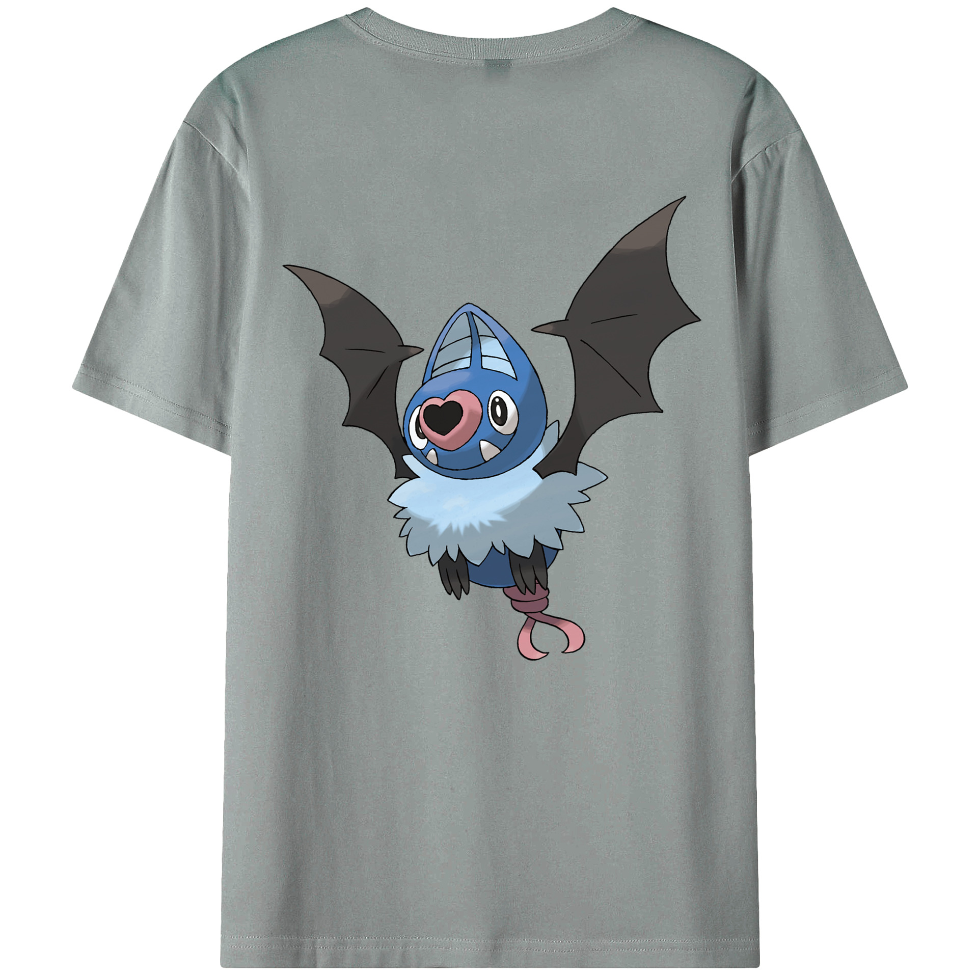 （画像用） ポケットモンスター Pokémon 綿100％ メンズ半袖Tシャツ（バックプリント） 通気性